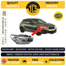 HEADLIGHT HEADLAMP HALOGEN+LED