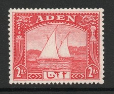 Aden 1937 Dhows 2a Scarlet SG