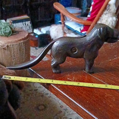 Linton dog nutcracker cast - dog,