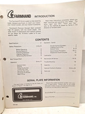 USED OLD STOCK FARMHAND LOADER