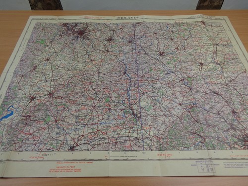 Ww2 raf map birmingham - of,