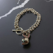 playboy charm bracelet bracelet diamanté t bar bracelet new
