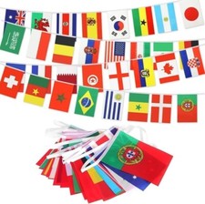 39FT Multi Nation Fabric Flags