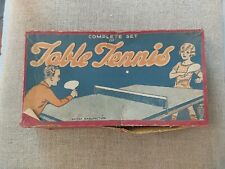 VINTAGE TABLE TENNIS BOXED SET BATS BALLS NET BRITISH MADE TOY ping pong display