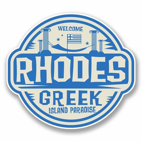Rhodes greece sticker - x,