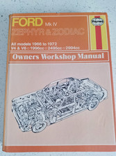 Ford Zephyr & Zodiac MK4 (1966-1972) Haynes Workshop Manual