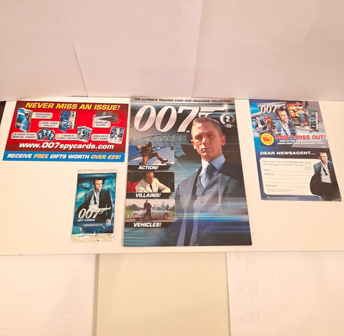 007 spy cards magazine issue - spy,