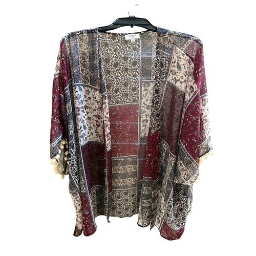 Umgee burgundy patchwork - umgee,