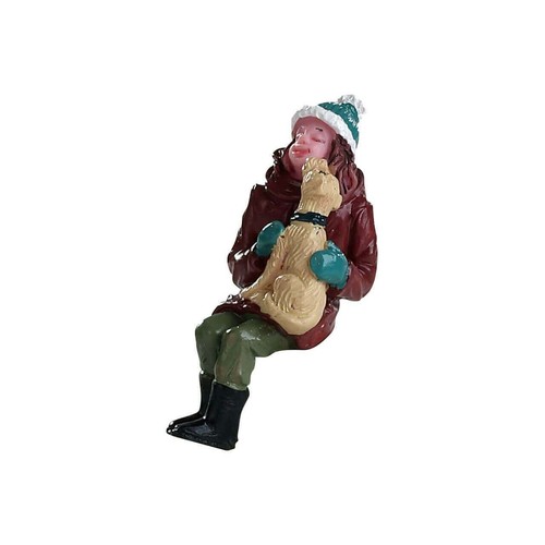 Lemax puppy kisses figurine - puppy,