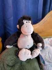 NICI Gorilla ? Ape 10" Dangler Soft Cuddly Toy Plush RARE Collectable 