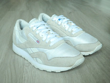 Reebok Classic Nylon Ladies Trainers White Size 6.5 / 40