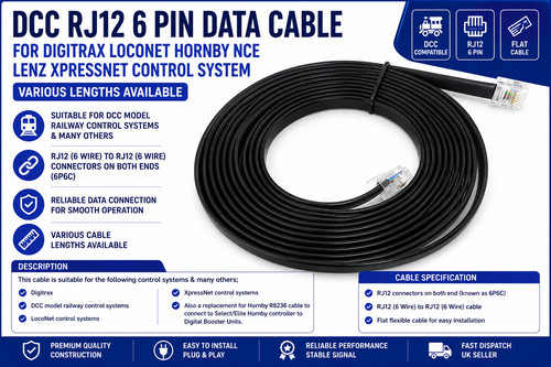 New black cable - black, dcc