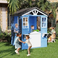 Wooden Play House for Kids