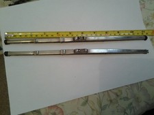 2x chrome wiper blades one TRICO (carello) one unamed 