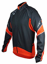 Windproof Winter Cycling Jacket Polaris Tornado Cycle Technical Black Orange