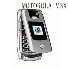 Motorola Razr v3x Flip Cellphone Camera Bluetooth Mobile Phone Original Unlocked