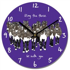 HORSE WALL CLOCK - MAY THE