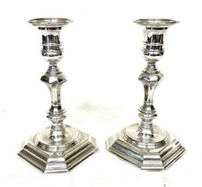 Pair Silver Candlesticks Early