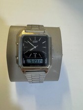 Citizen Quartz Ana-Digi Men’s Watch – Dual Display Black Dial – Stainless Steel