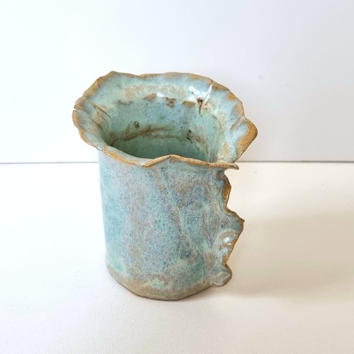 Handmade studio pottery vase - handmade,