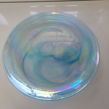 Blue Swirl Iridescent Art