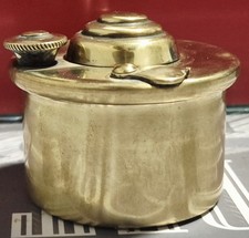 Antique English Spirit Kettle burner unit in Brass, 1890s 5cm base × 6cm  lip 