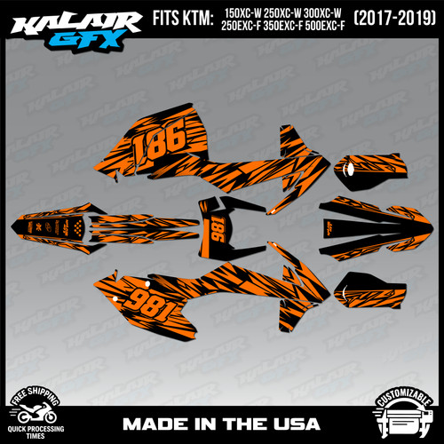 Graphics kit for ktm - graphics,