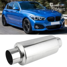 2.5" In/Out 12" Long Exhaust Deep Tone Muffler Resonator For 1 Series M Sport