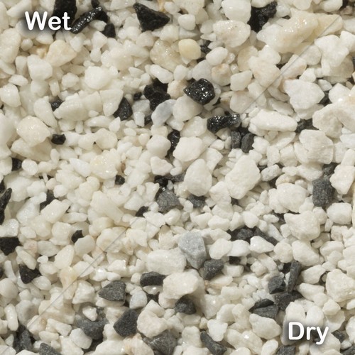 Black white pebble dashing - black,