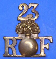 WW1 23rd Royal Fusiliers RF Shoulder Title, No Lugs  [31994]