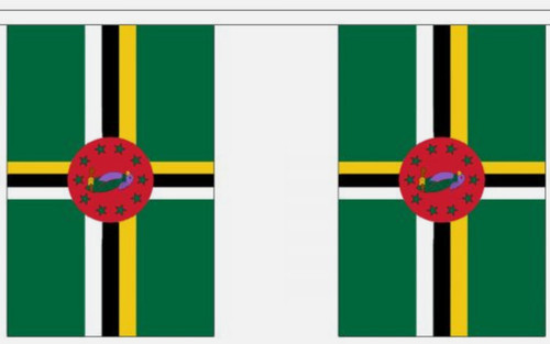 Dominica flag bunting - bunting,