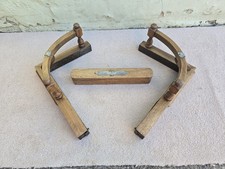 Art Deco Wooden Extendable Fire Fender 3 Sections Original Condition