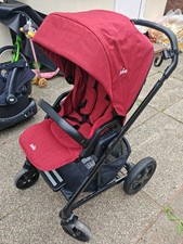Joie chrome pushchair and carrycot stroller pram