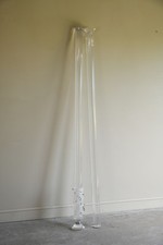Vintage Clear Acrylic Curtain Pole