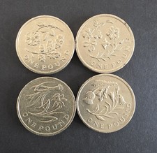 Set Of 4 Floral Round £1