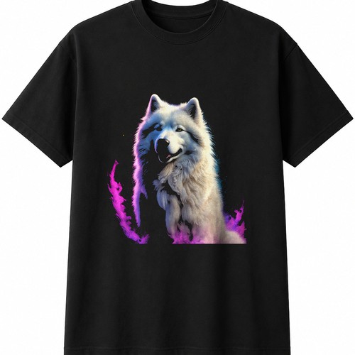Samoyed glowing dog - samoyed,