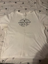 Drop Dead Steel City Funeral Parlor Ladies T-shirt Size 14