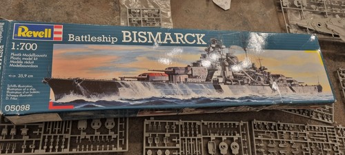 Revell bismark plastic model - plastic,