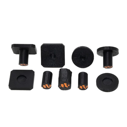 Black coral frag plugs - black, –