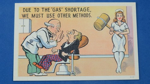 Vintage comic postcard 1940s - vintage,