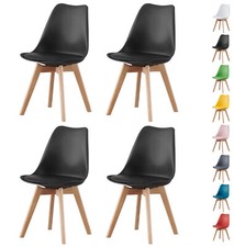 4pcs dining chairs soft padded - 4pcs,