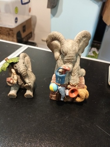 Pair vintage elephant tuskers - vintage,