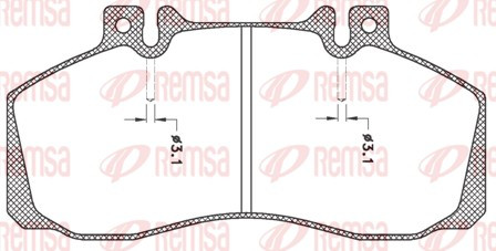 Remsa jca 245 brake pad - jca,