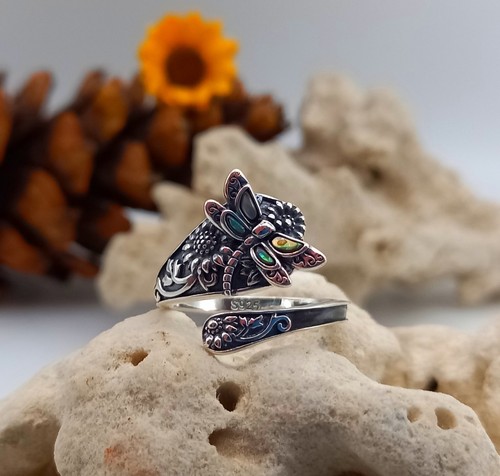 Sterling silver spoon ring - silver,