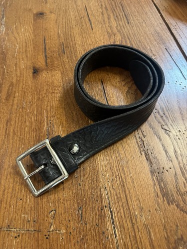 Vintage men black tooled - men’s,