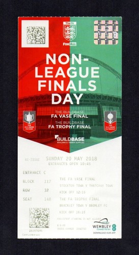 2018 non league finals vase - 2018, fa
