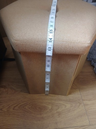 Folding storage stool seat - storage,