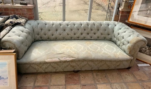Large antique chesterfield - antique,