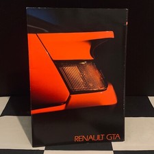 1986 RENAULT ALPINE GTA V6 & V6 TURBO SALES BROCHURE PROSPEKT JULY 86