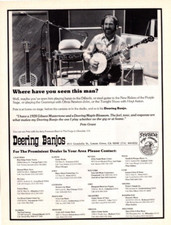 1982 DEERING BANJO PRINT AD